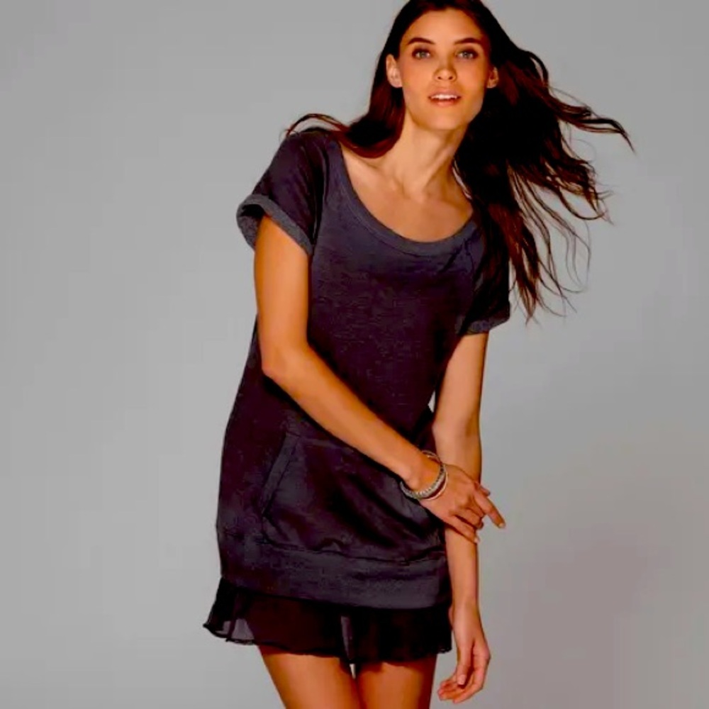 American Eagle Outfitters Charcoal Gray Top